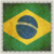 Scrapbook Customs - 12 x 12 Paper - Brazil - Sightseeing Flag