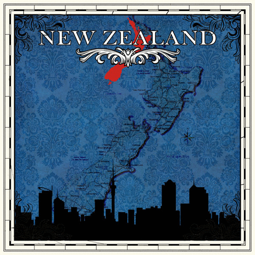 Scrapbook Customs - 12 x 12 Paper - New Zealand - Sightseeing