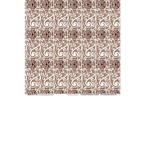 Scrapbook Customs - 12 x 12 Paper - New Zealand - Sightseeing Pattern
