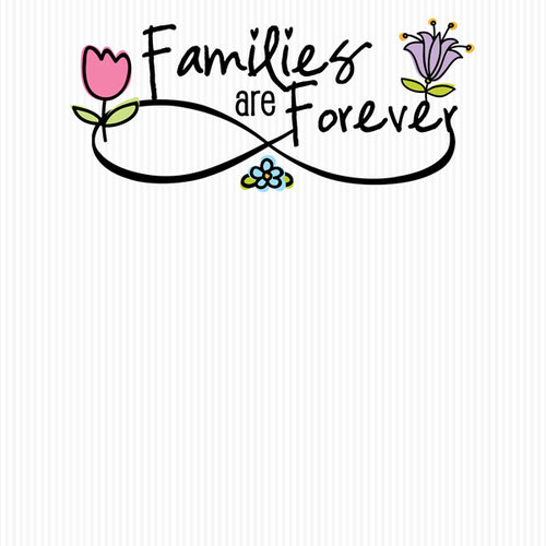 Scrapbook Customs - Families Are Forever Collection - 12 x 12 Paper - Flowers