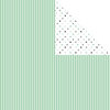 Scrapbook Customs - 12 x 12 Double Sided Paper - Good Luck Stripes and Dots