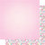 Scrapbook Customs - 12 x 12 Double Sided Paper - Tiny Easter Eggs and Pink Gingham