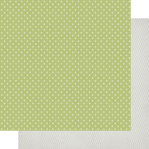 Scrapbook Customs - 12 x 12 Double Sided Paper - Father's Day Green Dot