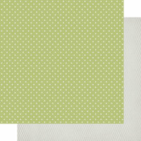 Scrapbook Customs - 12 x 12 Double Sided Paper - Father's Day Green Dot