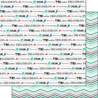 Scrapbook Customs - 12 x 12 Double Sided Paper - Triathlon