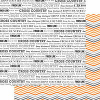 Scrapbook Customs - 12 x 12 Double Sided Paper - Cross Country