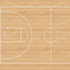 Scrapbook Customs - Sports Collection - 12 x 12 Paper - Basketball Court 3 - Left