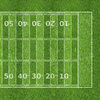 Scrapbook Customs - Sports Collection - 12 x 12 Paper - Football Field 2 - Right