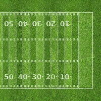Scrapbook Customs - Sports Collection - 12 x 12 Paper - Football Field 2 - Right