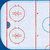 Scrapbook Customs - Sports Collection - 12 x 12 Paper - Hockey Ice - Left