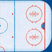 Scrapbook Customs - Sports Collection - 12 x 12 Paper - Hockey Ice - Right