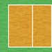 Scrapbook Customs - Sports Collection - 12 x 12 Paper - Volleyball Court - Left