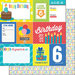 Scrapbook Customs - Happy Birthday Collection - 12 x 12 Double Sided Paper - 6th Birthday