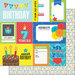 Scrapbook Customs - Happy Birthday Collection - 12 x 12 Double Sided Paper - 7th Birthday