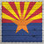 Scrapbook Customs - State Sightseeing Collection - 12 x 12 Paper - Wood Flag - Arizona