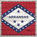 Scrapbook Customs - State Sightseeing Collection - 12 x 12 Paper - Wood Flag - Arkansas
