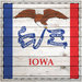 Scrapbook Customs - State Sightseeing Collection - 12 x 12 Paper - Wood Flag - Iowa