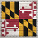 Scrapbook Customs - State Sightseeing Collection - 12 x 12 Paper - Wood Flag - Maryland