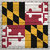 Scrapbook Customs - State Sightseeing Collection - 12 x 12 Paper - Wood Flag - Maryland