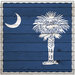 Scrapbook Customs - State Sightseeing Collection - 12 x 12 Paper - Wood Flag - South Carolina