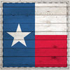 Scrapbook Customs - State Sightseeing Collection - 12 x 12 Single Sided Paper - Wood Flag - Texas