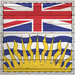 Scrapbook Customs - Canadian Provinces Sightseeing Collection - 12 x 12 Paper - Wood Flag - British Columbia