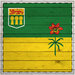 Scrapbook Customs - Canadian Provinces Sightseeing Collection - 12 x 12 Paper - Wood Flag - Saskatchewan