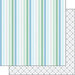 Scrapbook Customs - Baby Boy Collection - 12 x 12 Double Sided Paper - Stripes