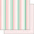 Scrapbook Customs - Baby Girl Collection - 12 x 12 Double Sided Paper - Stripe