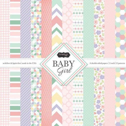 Baby Girl Months 12x12 Scrapbook Paper - 4 Sheets – Country Croppers
