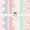 Scrapbook Customs - Baby Girl Collection - 12 x 12 Paper Pack