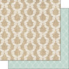 Scrapbook Customs - Burlap and Lace Collection - 12 x 12 Double Sided Paper - Stripes