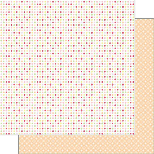 Scrapbook Customs - Valentine Collection - 12 x 12 Double Sided Paper - Dots