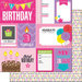 Scrapbook Customs - Birthday Girl Collection - 12 x 12 Double Sided Paper - 3rd - Journal