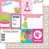 Scrapbook Customs - Birthday Girl Collection - 12 x 12 Double Sided Paper - 4th - Journal