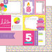 Scrapbook Customs - Birthday Girl Collection - 12 x 12 Double Sided Paper - 5th - Journal