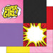 Scrapbook Customs - 12 x 12 Double Sided Paper - Comic Girl Squares
