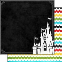 Scrapbook Customs - Magical Collection - 12 x 12 Double Sided Paper - Magical Castle
