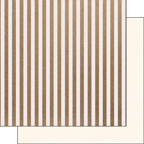 Scrapbook Customs - 12 x 12 Single Sided Paper - Craft Stripes