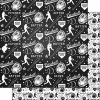 Scrapbook Customs - Baseball Life Collection - 12 x 12 Double Sided Paper - Baseball Life 2