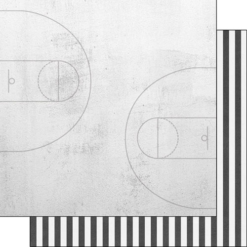 Scrapbook Customs - Basketball Life Collection - 12 x 12 Double Sided Paper - Basketball Life 3
