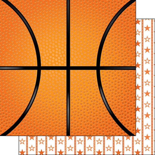 Scrapbook Customs - Basketball Life Collection - 12 x 12 Double Sided Paper - Basketball Life 4