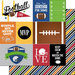 Scrapbook Customs - Football Life Collection - 12 x 12 Double Sided Paper - Football Life 1