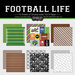 Scrapbook Customs - Football Life Collection - 12 x 12 Paper Pack