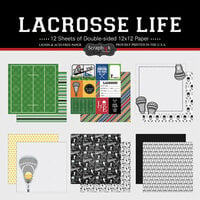 Scrapbook Customs - Lacrosse Life Collection - 12 x 12 Paper Pack