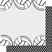 Scrapbook Customs - Volleyball Life Collection - 12 x 12 Double Sided Paper - Volleyball Life 04