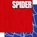 Scrapbook Customs - Inspired By Collection - 12 x 12 Double Sided Paper - Spider Superhero Left