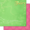 Scrapbook Customs - Inspired By Collection - 12 x 12 Double Sided Paper - Fairy - Left