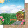 Scrapbook Customs - Inspired By Collection - 12 x 12 Double Sided Paper - Fairy - House