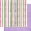 Scrapbook Customs - Inspired By Collection - 12 x 12 Double Sided Paper - Fairy - Stripes